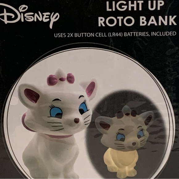 DISNEY THE ARISTOCATS Marie Light Up ROTO BANK / MOOD LAMP! - Picture 4 of 4